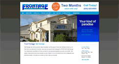 Desktop Screenshot of frontageselfstorage.com